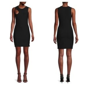 Socialite Women's Cutout Bodycon Cotton Mini Dress Black Size Large